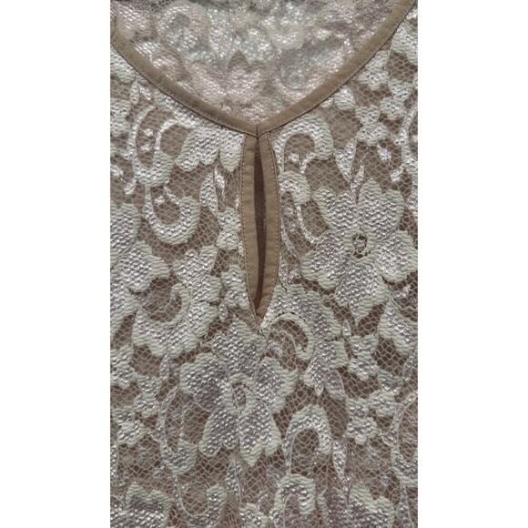 Ann Ferriday Sheer Lace Top Womens One Size Whimsigoth Victorian 90s Y2K Look - Picture 2 of 12